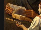 Famous Angel Paintings - Saint Matthew and the Angel (detail)